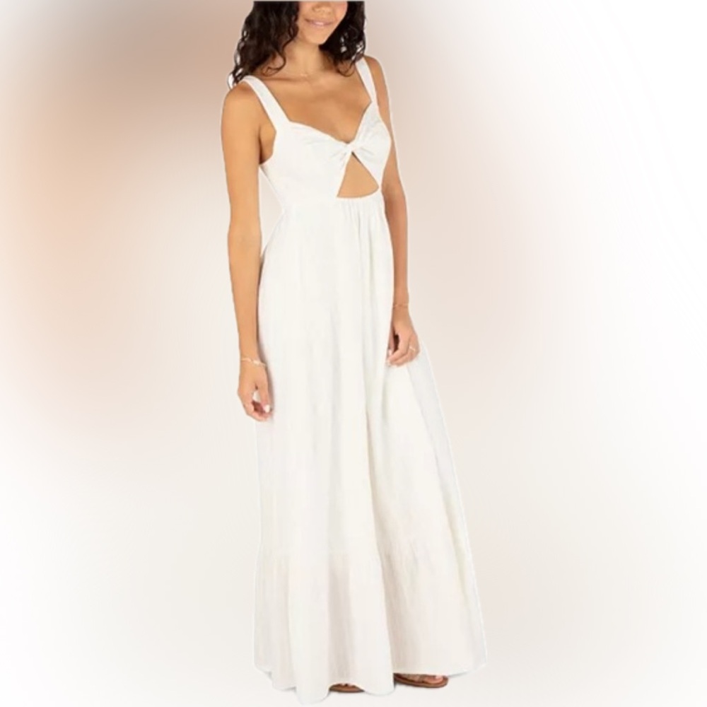 Hurley Maxi White Dress Womens XS & Small NWT $90 HU022D4